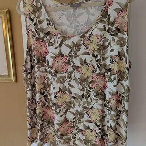 J Jill Sleeveless Top, Wearever Collection, 2X